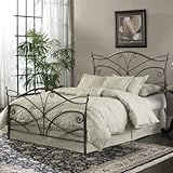 Fashion Bed Group B11965 Papillon Bed, Brushed Bronze