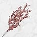 Icy Red Artificial Twig Stems for Indoor Decorating - 2 Stems