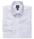 Traveler Spread Collar Stripe Dress Shirt Big/Tall