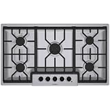 Bosch : NGM5654UC 36in 5 Burner Gas Cooktop - Stainless Steel by Bosch