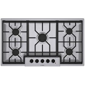 Bosch : NGM5654UC 36in 5 Burner Gas Cooktop - Stainless Steel by Bosch
