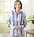 Classic Collection 34 Sleeve Crinkle Blouse