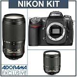 Nikon D200 DSLR Camera 2 Lens Zoom Kit Outfit with 18-135mm f/3.5-5.6G ED-IF AF-S DX Zoom-Nikkor Lens & 70mm - 300mm f/4-5.6G ED AF-S DX VR (Vibration Reduction) - USA Warranty