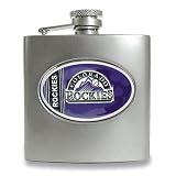 Colorado Rockies Stainless Steel Hip Flask