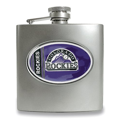 Colorado Rockies Stainless Steel Hip Flask