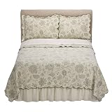 Matelasse Coverlet Set - Green