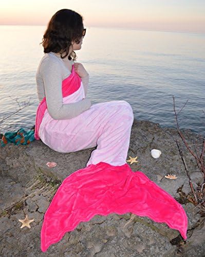 Mermaid Tail Blanket in 5 different Colors CHILD &amp; ADULT Size Available Best Gift Ever