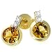 Goldmaid Damen-Ohrstecker 585 Gelbgold 4 Diamanten 2 Citrin 0,02ctFa O2944GG
