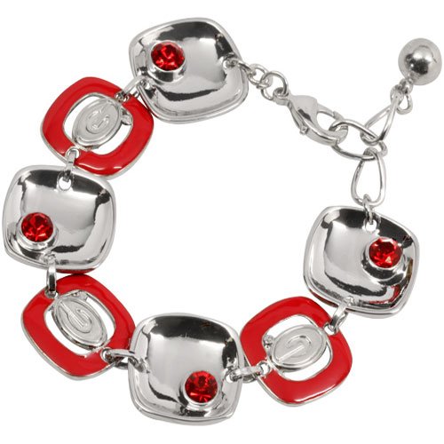 Georgia Bulldogs Ladies Brit Square Bracelet