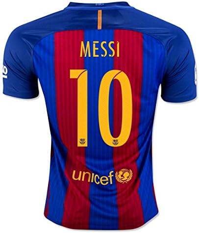 2015-16 Kids Messi #10 Barcelona Soccer Jersey Youth and Adult Size (Youth- XL)