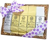 All Occasion & Mothers Day Organic Hawaiian Coffee Sampler Gift Basket, Ground Coffee, Brews 60 Cups, From Aloha Island Coffee