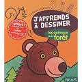 J'apprends � dessiner les animeaux de la for�t : Avec un bloc de papier Canson