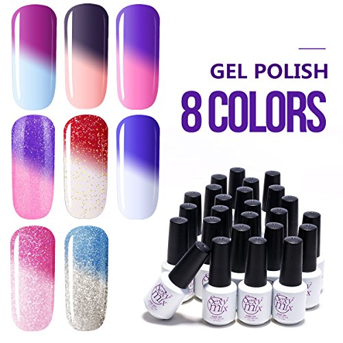 Sexy mix mood gel nail polish set, soak off uv chameleo…