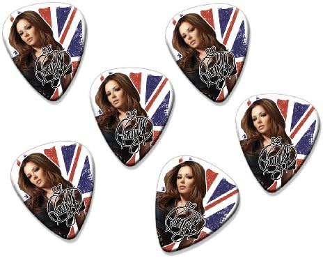 Cheryl Cole 6 X Loose guitar Picks ( Flag Design )