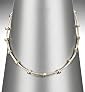 Silver Plated Barrel Snake Necklace