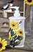 Sunflower Yellow Soap Dispenser, Lotion Jar