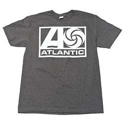 Atlantic Records - Swirl Logo Mens Slim Fit T-Shirt