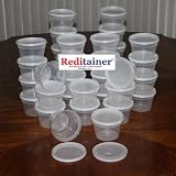 Reditainer 16 oz. Deli Food Containers w/ Lids - Pack of 36 - Food Storage