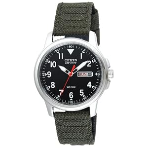 Citizen Men's Eco-Drive Canvas Strap Watch #BM8180-03E
