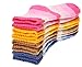 SDBING 4 Pack Winter Warm Unisex Children Stripes Cotton Socks 3-5,6-8,9-12 Year old