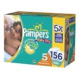 Pampers Baby Dry Size 6 Diapers, 128 Count