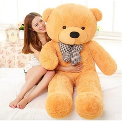 HILARIOUS-ME 6 ft. The very big and super soft light brown Teddy bear