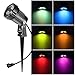 OurLeeme Lawn Flood Light Stake, 2-in-1 Waterproof Outdoor Remote controlle Landscape Lighting Spotlight Wall Light for Yard Garden Driveway Pathway Pool