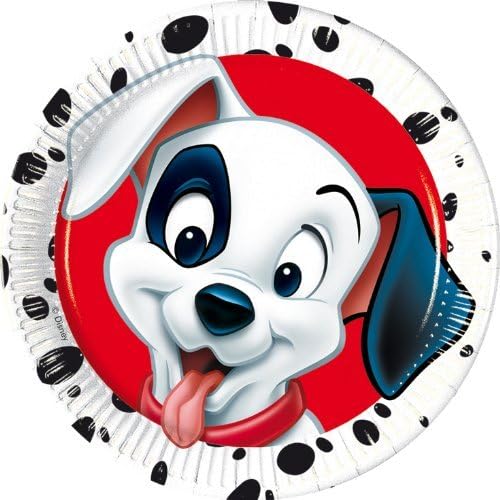 101 Dalmations Birthday Party - 101 Dalmations Paper Party Dinner Plates x 8