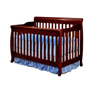 AFG Baby Furniture 4689C Athena Alice Convertible Crib in Cherry,