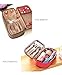 JAVOedge Purple Cherry Blossom Double Sided Cosmetic Toiletry and Jewelry Bag Travel Organizer (8