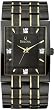 Bulova Men's 98D004 Black Two-tone Stainless-Steel Quartz Watch with Black Dial