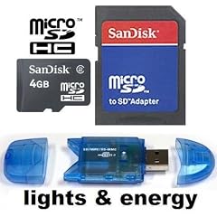 4GB Micro SDHC SD 4 GB Speicherkarte f�r Nokia Lumia 800 / Lumia 710 / E7-00 / 700 / 500 / Oro / X7-00 / E6-00 / C2-01 / C5-03 / C6-01 / C3 Touch / Type / E7-00 / C7-00 / 5250 / X3 / X6 / 5228 / C1-02 / C1-01 / X2 / N8 / E5 / C6 / C3 / C5 / 6303i classic / 2710 Navigation / 7230 / 6700 slide / X3 / N97 mini / N900 / 5230 / 5800 / E63 / E71 / E66 + Lights and Energy Micro USB SDHC Reader
