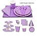 LolliZ® Party Pack for 8, Lavender/Polka Dots Design