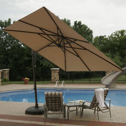 Blue Wave Santorini 10 Square Cantilever Umbrella