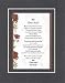 Touching and Heartfelt Poem for Extended Family Members - My Dear Aunt Poem on 11 x 14 inches Double Beveled Matting