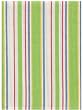 Durable Flat Weave 100% Cotton Colorful Green and White Striped Dishtowel 18" X 28" Set / 6