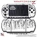 Chrome Drip on White WraptorSkinz Skin and Screen Protector Kit fits Sony PSP Slim (PSP 2000)