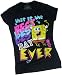 "This is the BEST DAY EVER" -- SpongeBob Squarepants Crop Sleeve Fitted Juniors T-Shirt