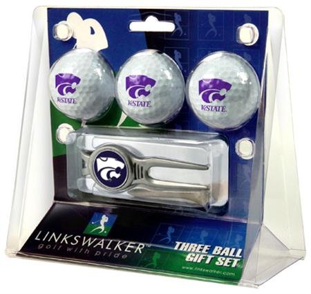 Kansas State Wildcats Ksu Ncaa Kool Tool 3 Golf Ball Gift Packs