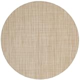 Cream/Tan Wipeable Charger-Center Round Placemat