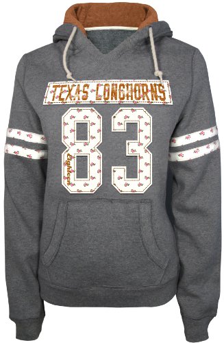 NCAA Women's Texas Longhorns Field Goal Pull Over Hoodie (Light Charcoal Heather, Medium) at Amazon.com
