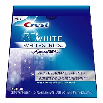 Set A Shopping Price Drop Alert For Crest 3D White Whitestrips With Advanced Seal Professional Effects Enamel Safe Dental Whitening Kit, 20-count box