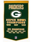 Green Bay Packers 24 x 36 NFL Dynasty Banner from Winning Streak Sports