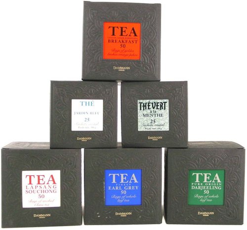 Damman Silk Tea Bags Teas; Cristal Tea Sachets, 7 different flavors by Dammann