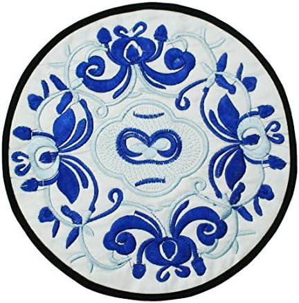 kilofly Vintage Ethnic Floral Design Placemat Value Pack, 2 pc Set, 7.7 inches