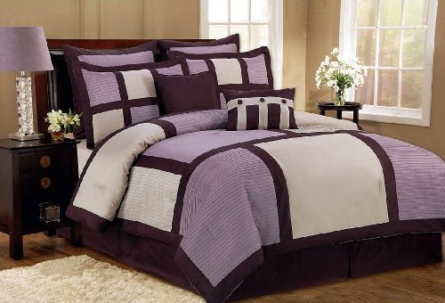Duck River Textile Palermo King Comforter Set, Plum