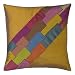EXP Decorative Handmade Gold & Patchwork Thai Silk Cushion Cover / Pillow Sham
