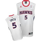 Josh Smith Jersey: adidas White Replica #5 Atlanta Hawks Jersey