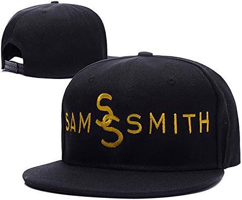 Sam Smith Logo Adjustable Snapback Embroidery Hats Caps - Black/Gold
