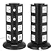 Vertical Power Strip Lanshion Smart 14-Outlet Surge Protector 4-USB Charge Station Socket 6.5ft Extension Cord(Black)